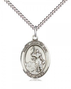 Women's Pewter Oval St. Joan of Arc Medal [BLPW472]