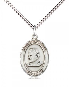 Women's Pewter Oval St. John Bosco Medal [BLPW476]