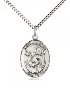 Women's Pewter Oval St. Kevin Medal [BLPW483]