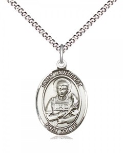 Women's Pewter Oval St. Lawrence Medal [BLPW484]