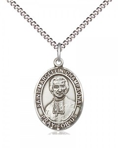 Women's Pewter Oval St. Marcellin Champagnat Medal [BLPW561]