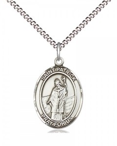 Women's Pewter Oval St. Patrick Medal [BLPW512]