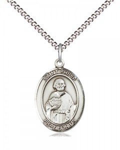 Women's Pewter Oval St. Philip the Apostle Medal [BLPW511]
