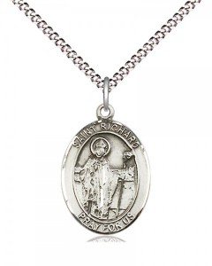 Women's Pewter Oval St. Richard Medal [BLPW521]