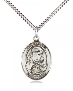 Women's Pewter Oval St. Sarah Medal [BLPW525]