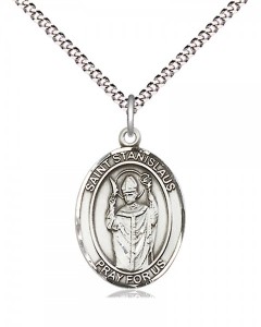 Women's Pewter Oval St. Stanislaus Medal [BLPW555]