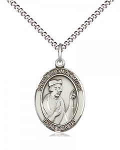 Women's Pewter Oval St. Thomas More Medal [BLPW536]
