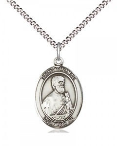 Women's Pewter Oval St. Thomas the Apostle Medal [BLPW534]
