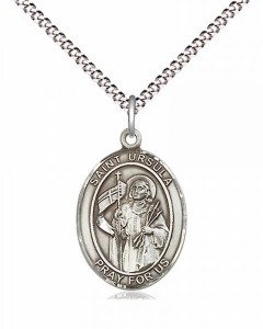 Women's Pewter Oval St. Ursula Medal [BLPW558]