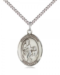 Women's Pewter Oval St. Zachary Medal [BLPW543]