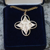 4 Way Cross Pendant Gold Filled