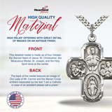 4 Way Cross Pendant Sterling Silver