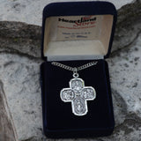 4 Way Cross Pendant Sterling Silver