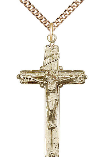 14k Gold Filled Crucifix Pendant