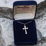 Crucifix Pendant, Two-Tone