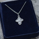 4 Way Cross Pendant Small Sterling Silver