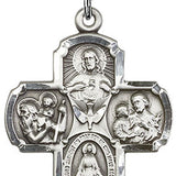 4 Way Cross Pendant Sterling Silver