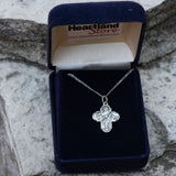 4 Way Cross Pendant, Sterling Silver