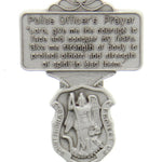 St. Michael Police Officer Prayer Visor Clip - Silver-tone