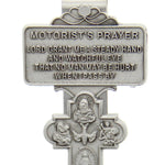 4-Way Cross Motorist's Prayer Visor Clip - Silver-tone