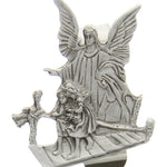 Guardian Angel Cut-Out Visor Clip - Silver-tone