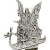 Guardian Angel Cut-Out Visor Clip - Silver-tone