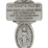 Miraculous Medal Visor Clip - Silver-tone