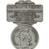 Guardian Angel Motorist's Prayer Visor Clip - Silver-tone