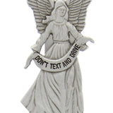 Don't Text and Drive Guardian Angel Visor Clip - Silver-tone
