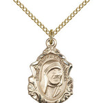Blessed Teresa of Calcutta Medal, Gold Filled - Gold-tone