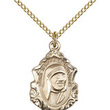 Blessed Teresa of Calcutta Medal, Gold Filled - Gold-tone