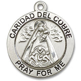 Caridad Del Cobre Medal, Sterling Silver - No Chain