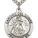 Caridad Del Cobre Medal, Sterling Silver
