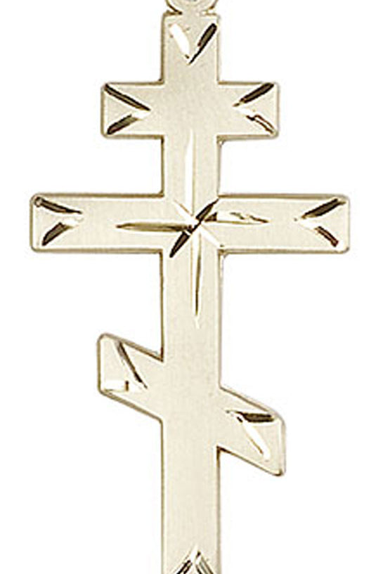 Saint Andrew's Cross Pendant, Gold Filled - No Chain