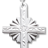 Cross Necklace, Sterling Silver with Chain with Options