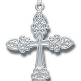 Cross Necklace, Sterling Silver with Chain