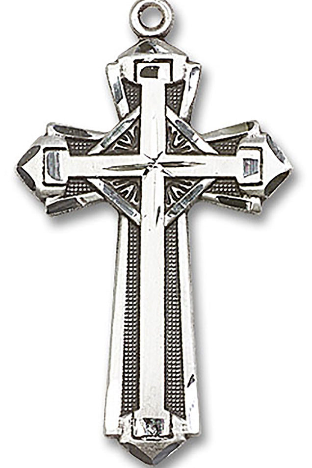 Cross Pendant, Sterling Silver - No Chain
