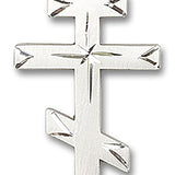Cross Pendant, Sterling Silver - No Chain