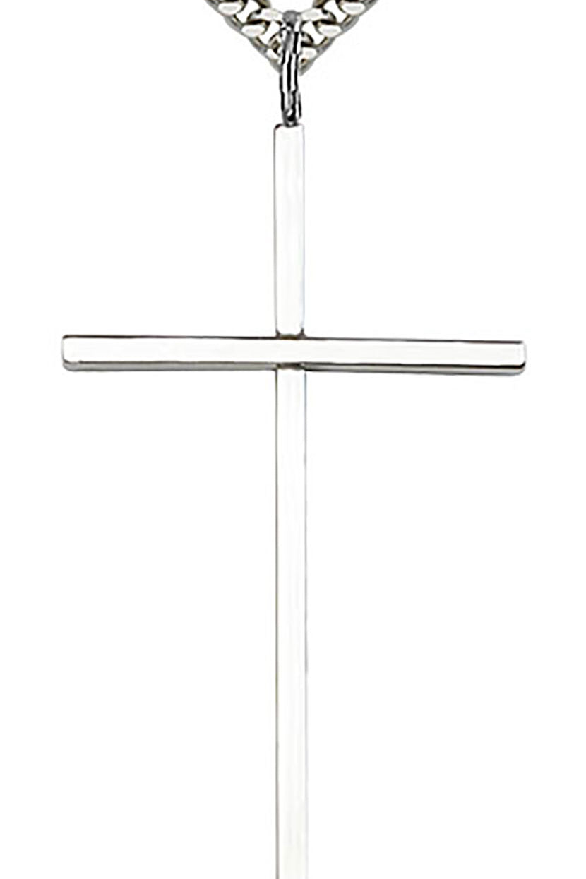 Large Sterling Silver Cross Pendant