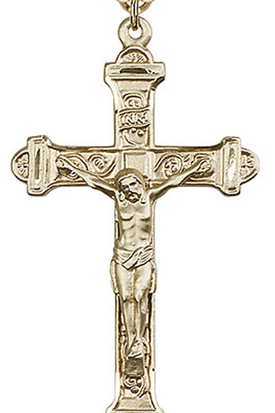 Crucifix Pendant, Gold Filled