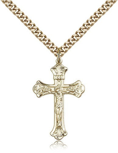Crucifix Pendant, Gold Filled