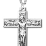 Men's Carthusian Order Necklace, Sterling Silver with Chain Options