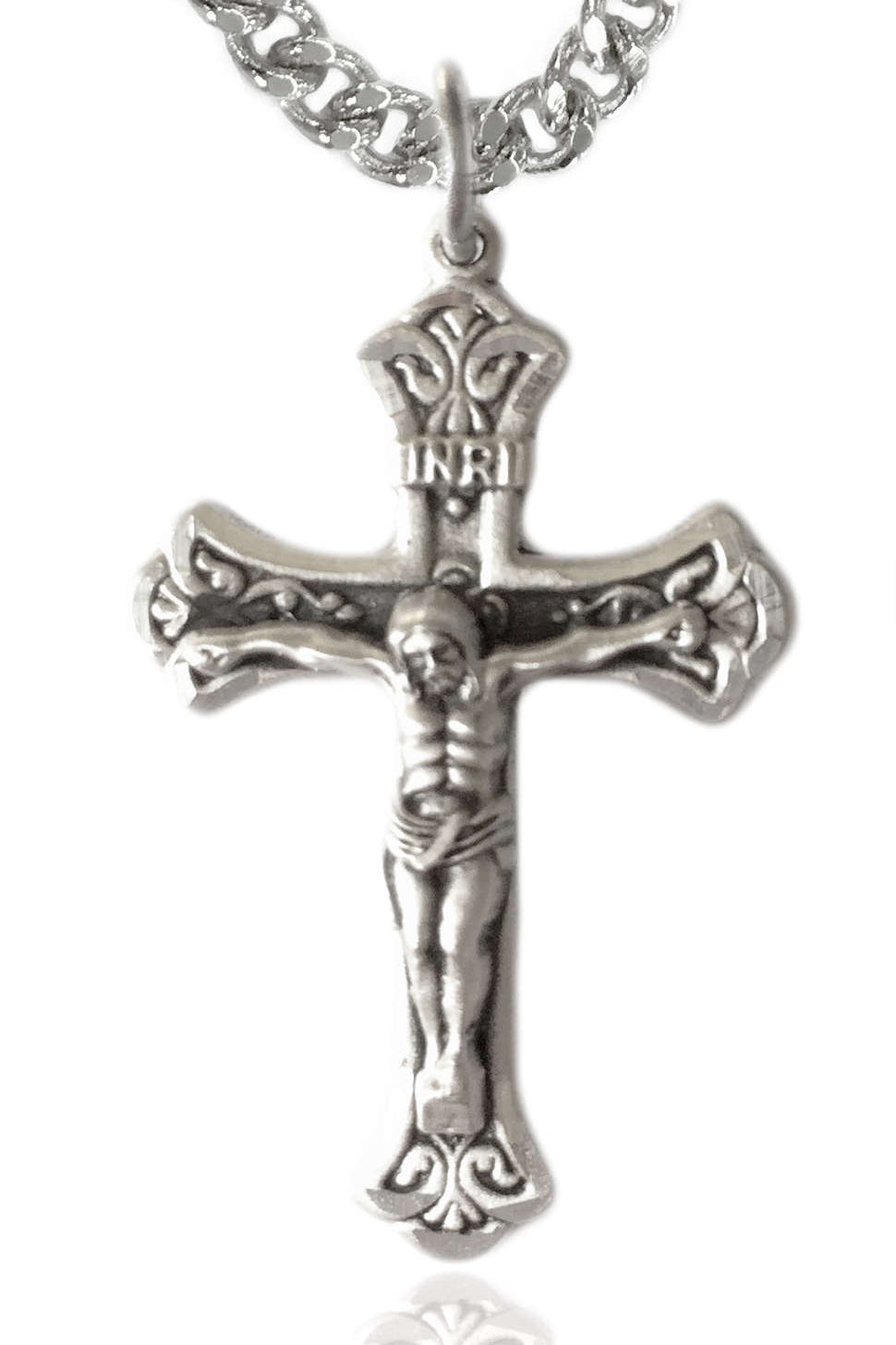 Crucifix Pendant, Sterling Silver