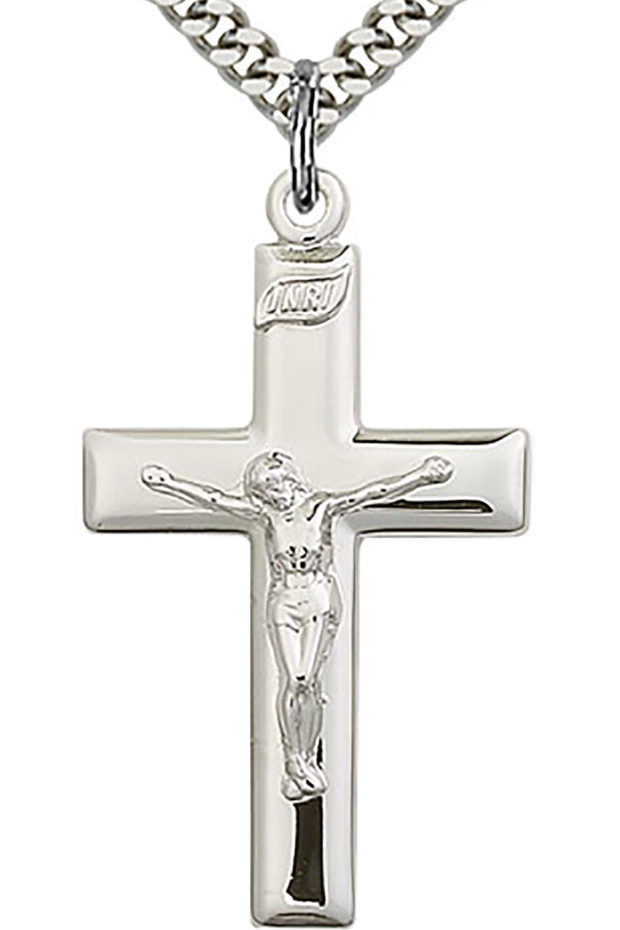 Crucifix Pendant, Sterling Silver