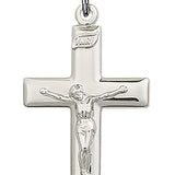 Crucifix Pendant, Sterling Silver