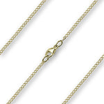 Women's or Youth Size Curb Chain with Clasp - 14K Yellow Gold