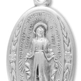 Women's Elongated Oval Miraculous Necklace with Chain Options