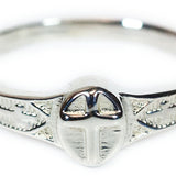 First Communion Sterling Silver Cross Ring - Sterling Silver
