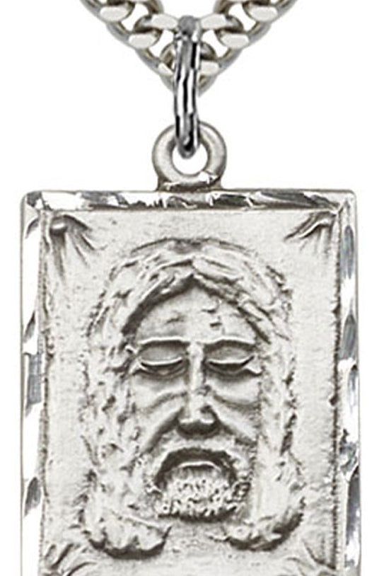 Holy Face Medal, Sterling Silver