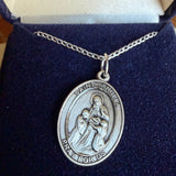 St. Angela Merici Medal, Sterling Silver, Medium
